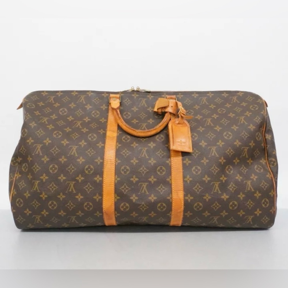 Authentic Louis Vuitton keepall 60 monogram travel duffle bag unisex - Picture 2 of 16